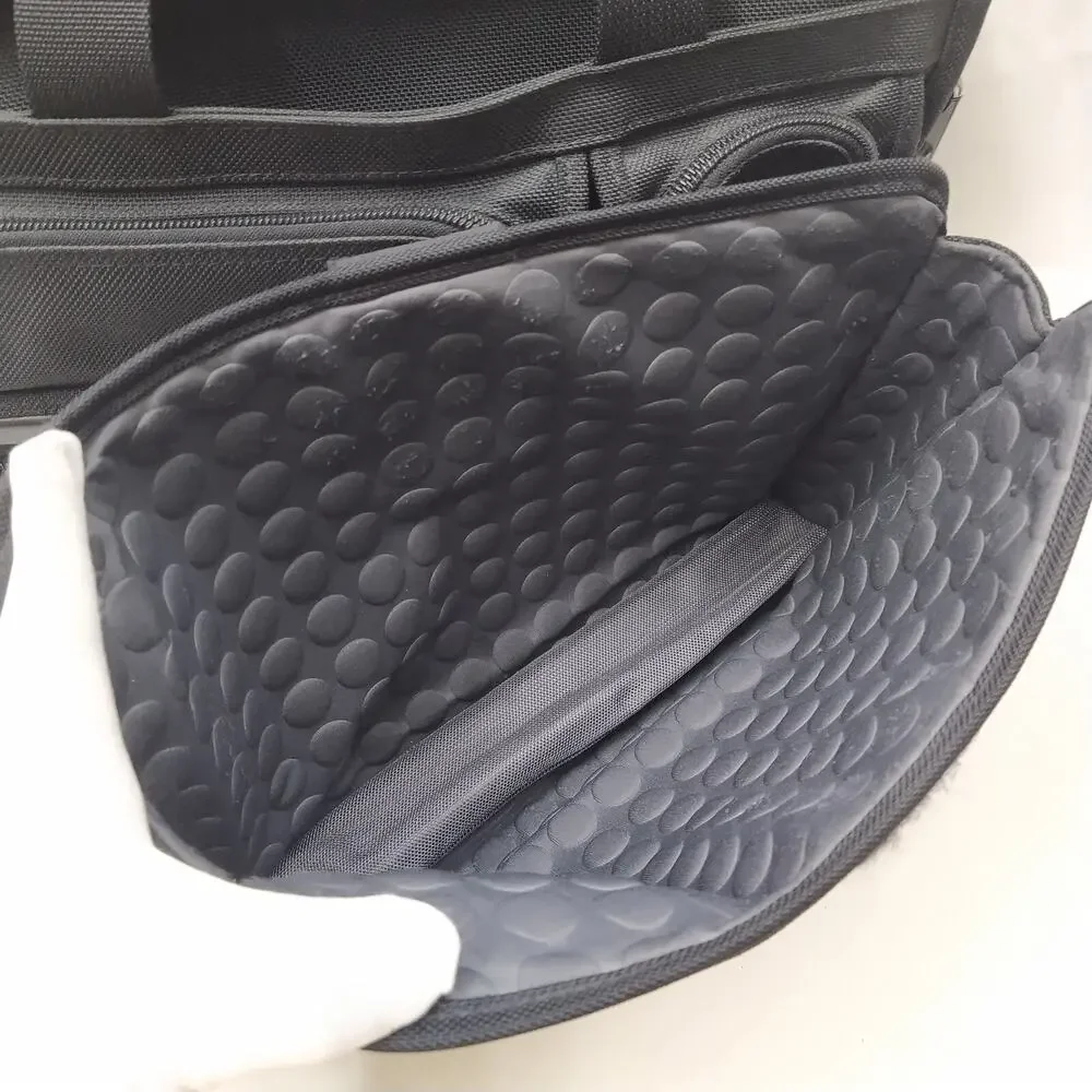Tumi Two Way Black Nylon Expandable Organizer Business Briefcase Crossbody Bag